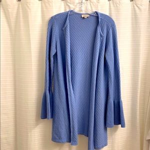 LOFT Outlet powder blue long cardigan